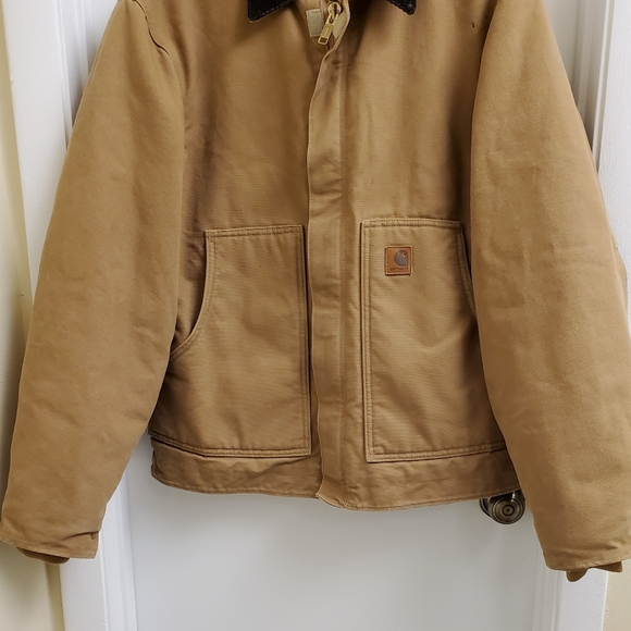 rare carhartt sherpa lined jacket size men's M - Picture 3 of 8